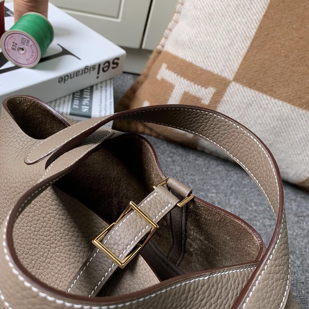 에르메스 피코탄18 에토프 금장 끌레망스 가죽